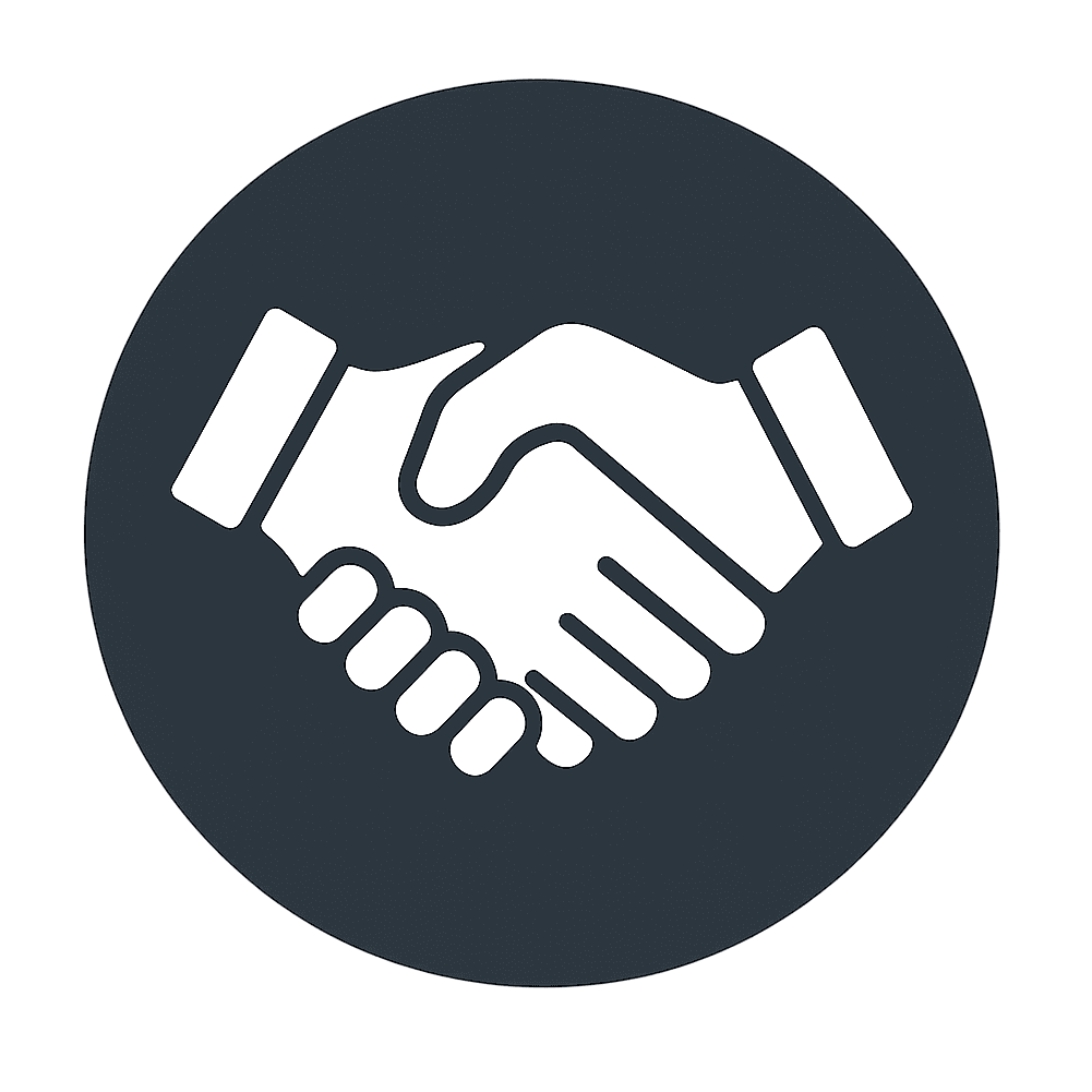 handshake icon representing integrity